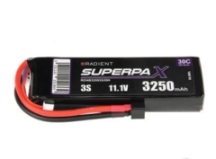 RADIENT SUPERPAX 3S 3250mAh 11.1V 30C Lipo Deans HCT (T Style)