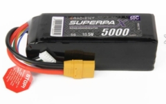 RADIENT SUPERPAX 5S 5000mAh 18.5V 50C Lipo XT90