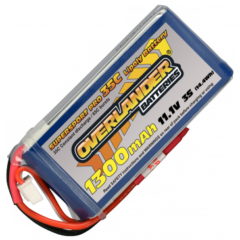OVERLANDER 3S 1300MAH SUPER SPORT LI-PO 35C 11.1v