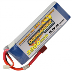 OVERLANDER 3S 2900 MAH 35C 11.1V SUPER SPORT LIPO T CONNECTOR
