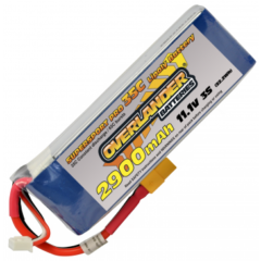 OVERLANDER 2900mAh 3S 11.1v 35C SUPER SPORT LiPo with XT60 Connector