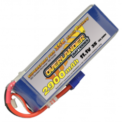 OVERLANDER 2900mAh 3S 11.1v 35C SUPER SPORT LiPo with EC3 Connector