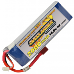 OVERLANDER 4S 2900 MAH 35C 14.8V  SUPER SPORT LIPO with T connector
