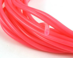 FLO RED/PINK FUEL TUBE 1MTR, if you want more order multiples as its cut from the roll