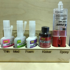 Glue Caddy - For Zap Cyano Glue (FULLY LOADED)