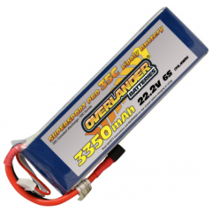 3350mAh 6S 22.2v 35C LiPo Battery - Overlander Supersport Pro