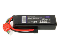 RADIENT SUPERPAX 4S 3250mAh 14.8V 30C Lipo HCT (T Style)