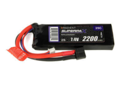 RADIENT SUPERPAX 2S 2200mAh 7.4V 25C  LiPo HCT(T Style)