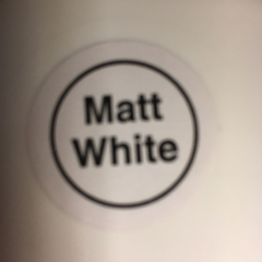GUILD MATERIALS PAINT -  MATT WHITE TIN