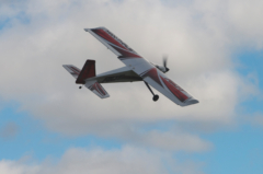 MAX THRUST PRO-BUILT BALSA RIOT KIT RED - IC OR ELECTRIC