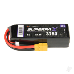 RADIENT SUPERPAX LiPo 6S 3250mAh 22.2V 50C XT90 Connector