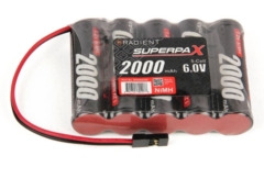 Futaba NiMH 6.0V 2000mAh AA SBS-Flat, Rx