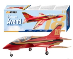 FMS 90MM EDF AVANTI PNP RED 18TH ANNIVERSARY EDITION