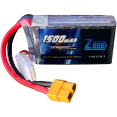 Zeee 3S Lipo Battery 1500mAh 11.1V 120C with XT60